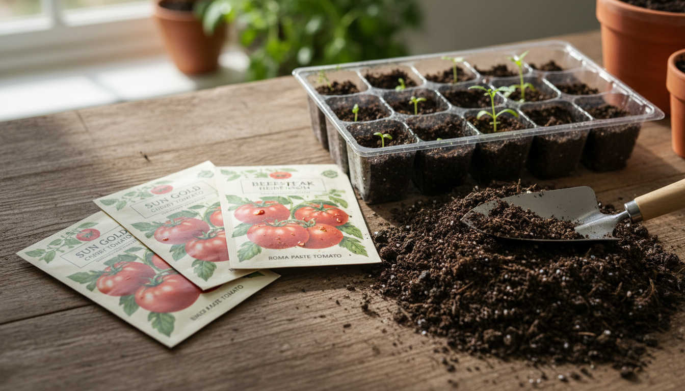 What crops are sown for seedlings in March?
